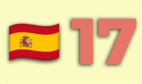 17 in spanish